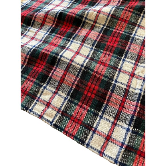 Vintage Ben Goodman 55% Wool Scarf - Plaid with Tassels - Unisex - Picture 4 of 6